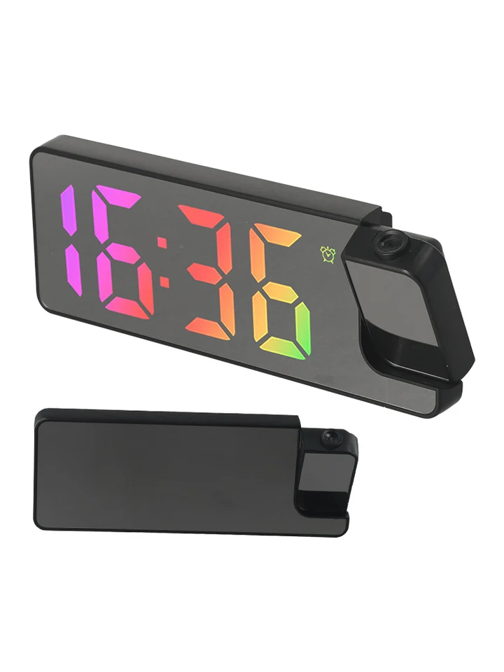`~ LED premietanie A budič teplota ~ snímacie elektronické hodiny ~ 19.3*4*8,5 cm plastové nočné hodiny domácej kancelárie